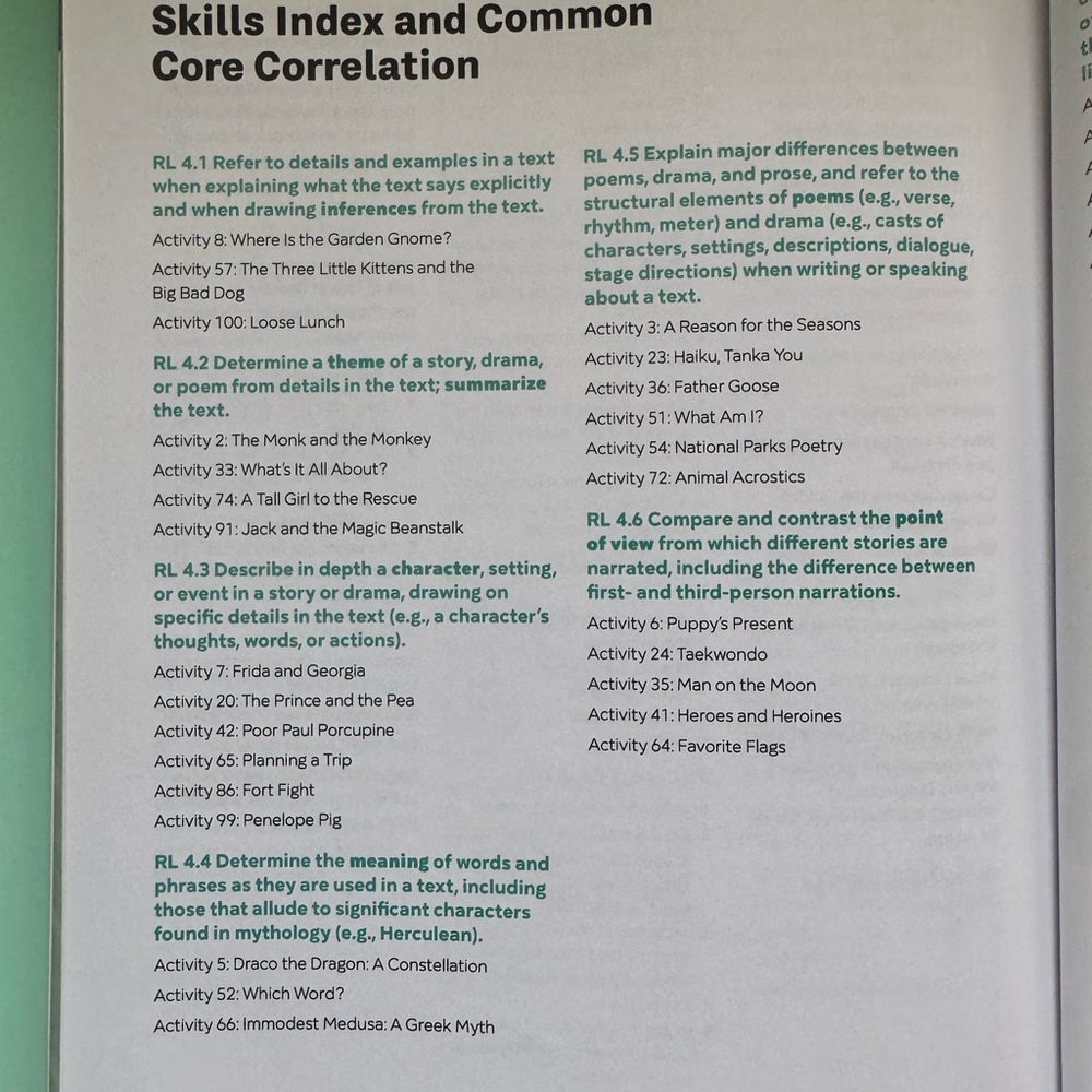 4th‎ Grade Reading Comprehension Workbook – 100 Activities –Common Core Aligned - Picture 10 of 12
